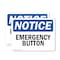 Signmission Emergency Button, 5 in W x Rectangle, Vinyl Decal OS-2PACK-NS-D-35-L-11774 - alternate 1